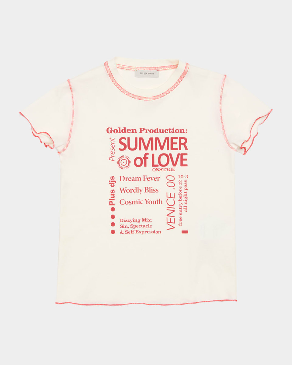 Girl's Journey Graphic Logo-Print T-Shirt, Size 4-12